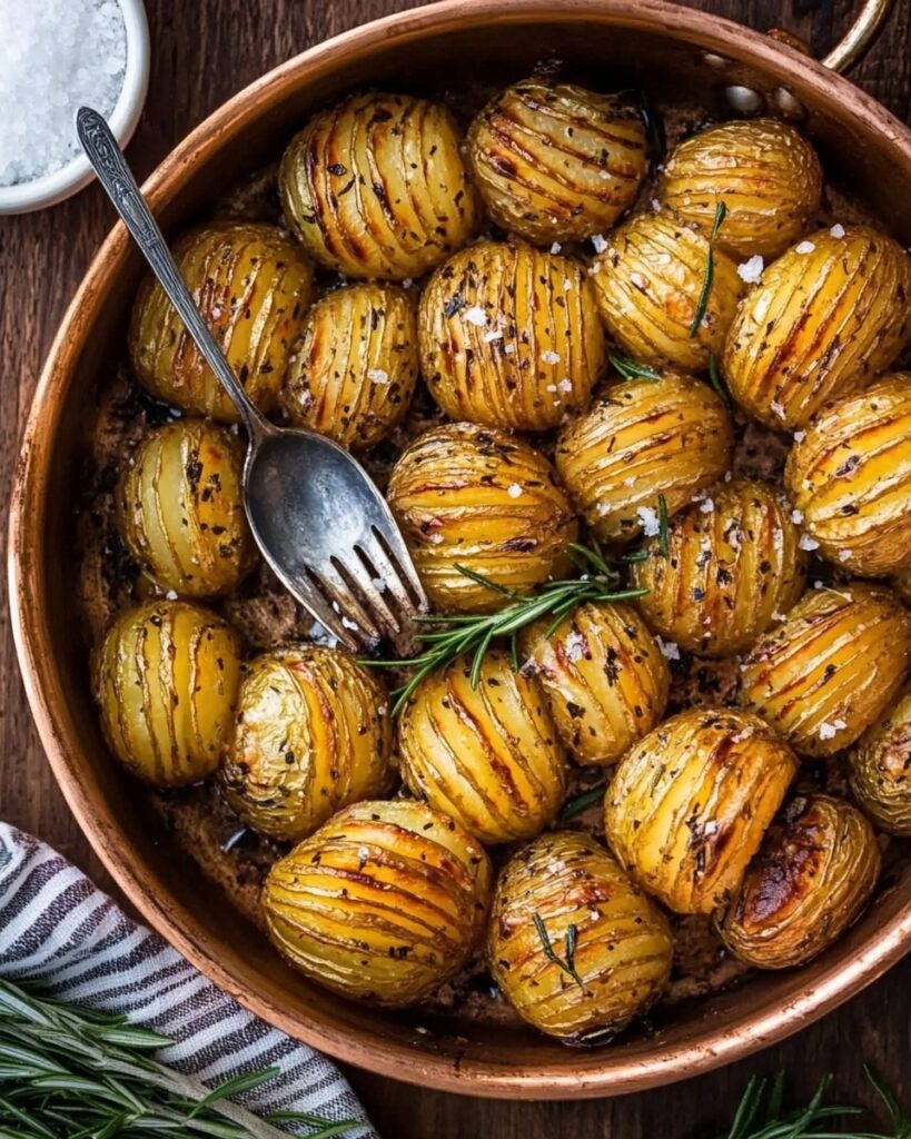 Crispy Rosemary Butter Roasted Potatoes Recipe