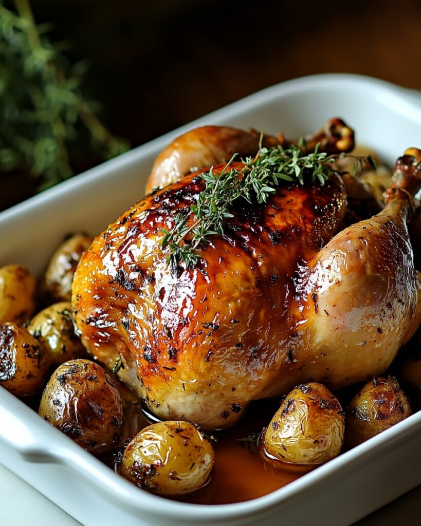 Cider Maple Oven Roasted Cornish Hen Recipe