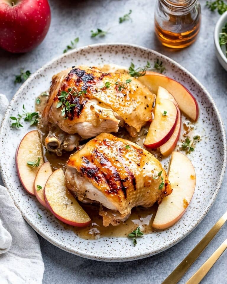 Apple and Brie Stuffed Chicken Breast with Maple Glaze Recipe
