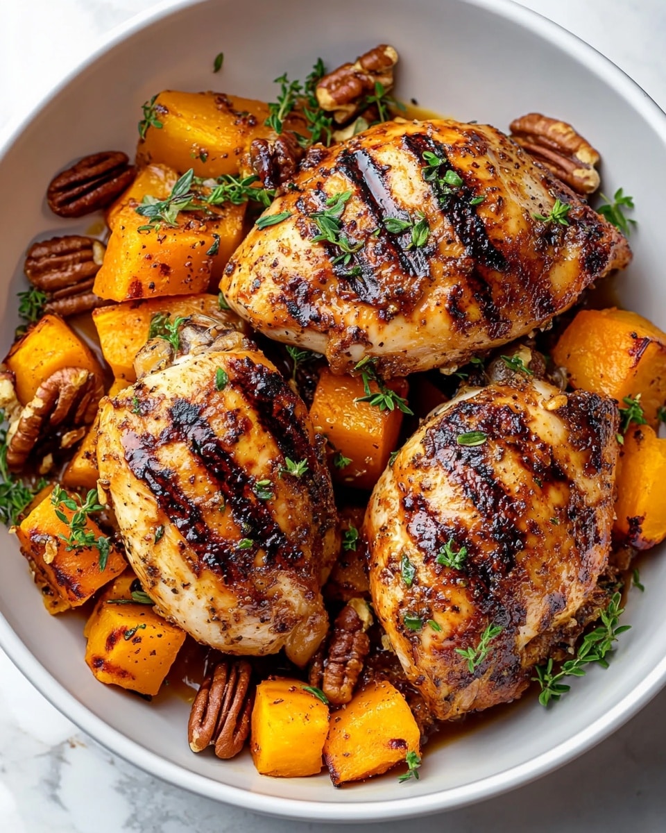 Maple-Glazed Chicken with Sweet Potatoes Recipe - Recipe Image