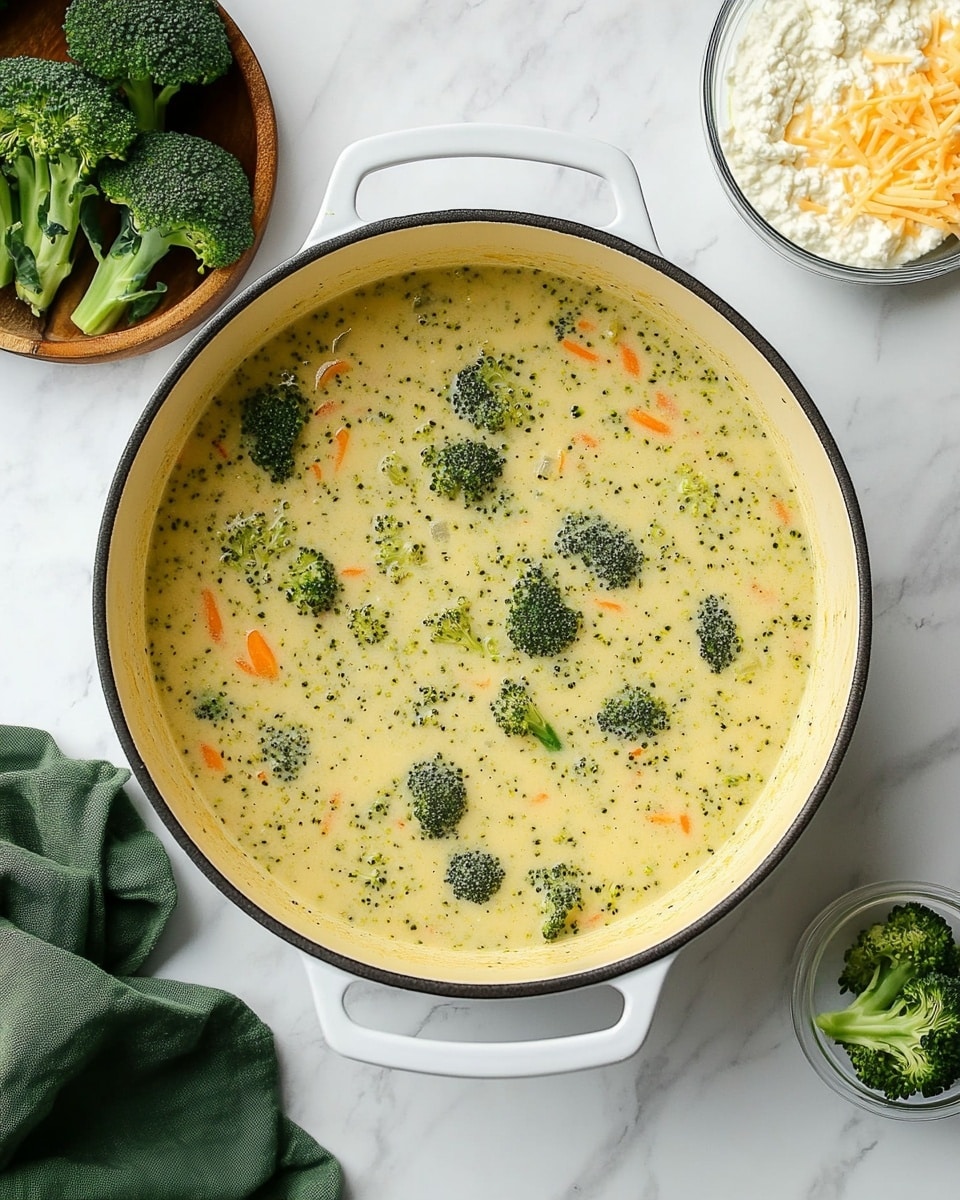 High Protein Broccoli Cheddar Soup Recipe - Recipe Image