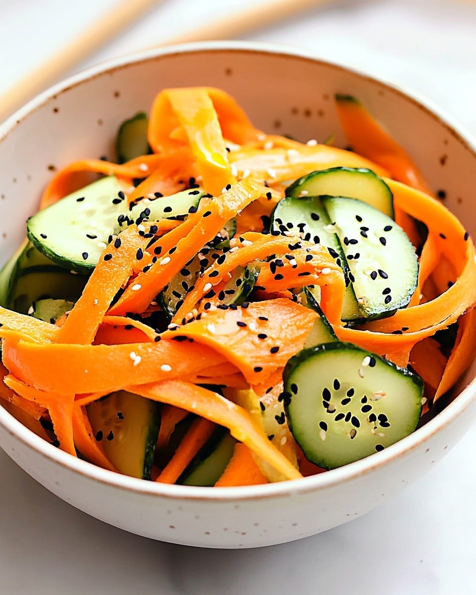 Cucumber Carrot Salad with Sesame and Gochugaru Dressing Recipe - Recipe Image