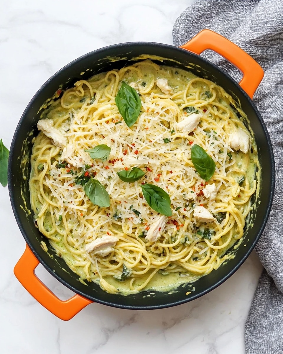 Creamy Zucchini and Chicken Pasta Recipe - Recipe Image