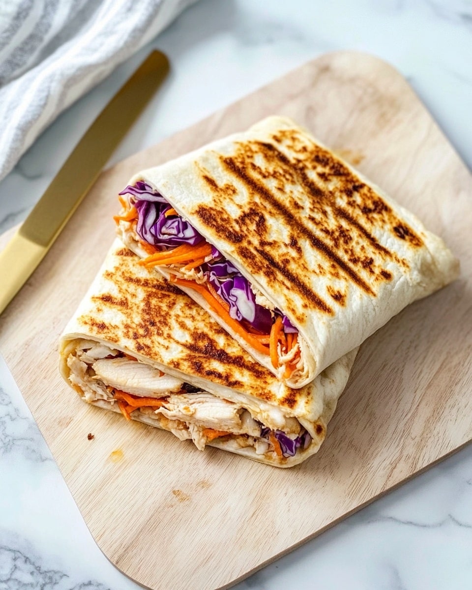 Creamy Honey Mustard Chicken Wraps Recipe - Recipe Image