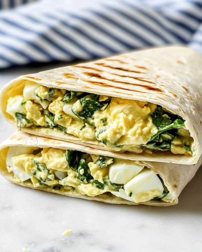 Chopped Egg Salad Wraps with Avocado and Spinach Recipe