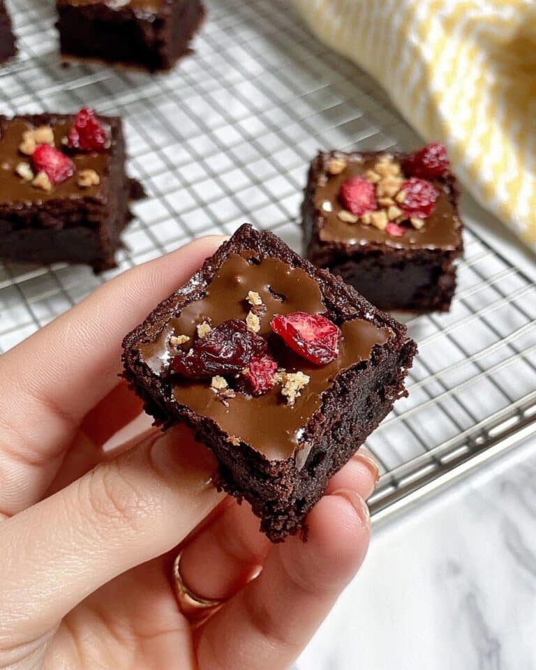 Raw Date Brownie Cups with Berry Jam Recipe