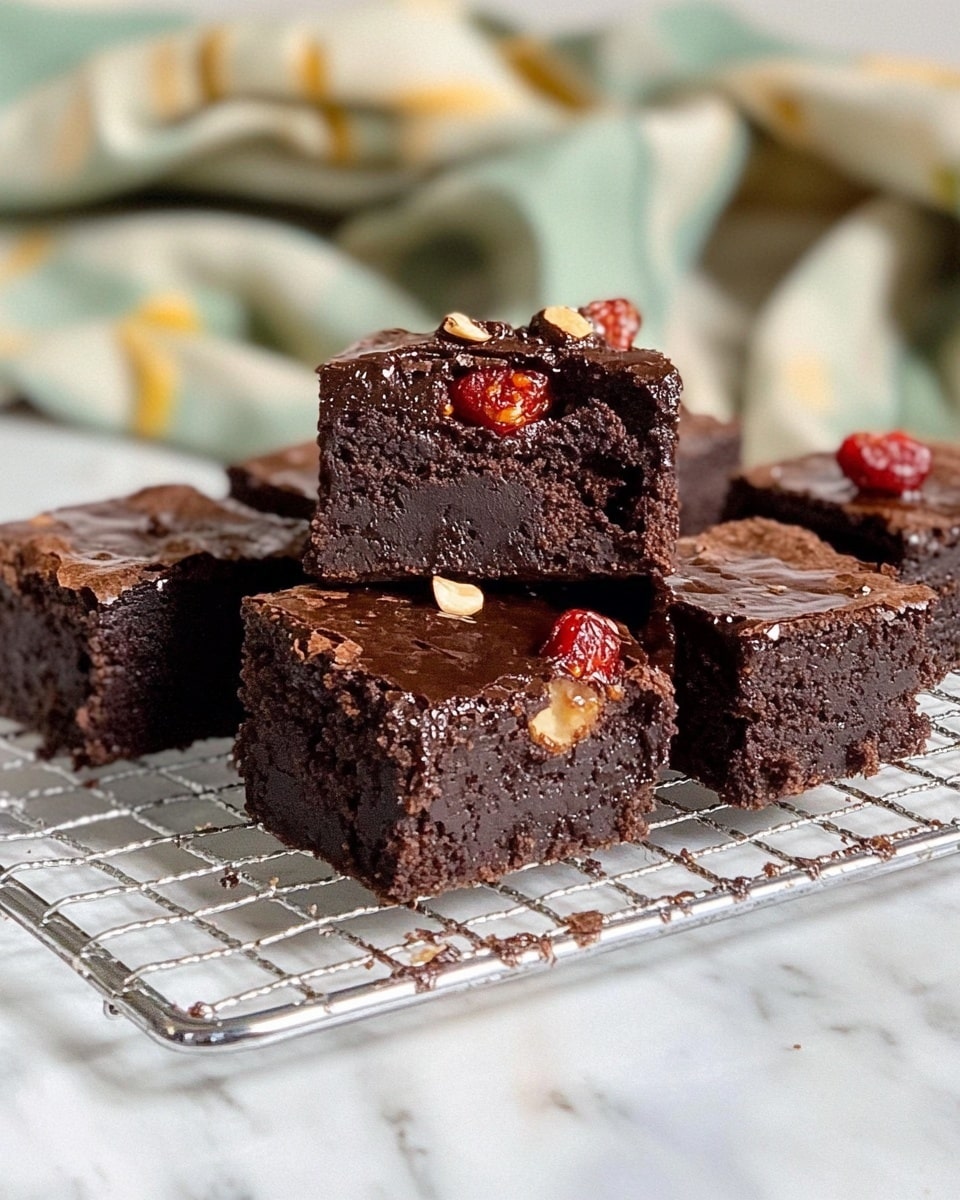 Raw Date Brownie Cups with Berry Jam Recipe - Recipe Image