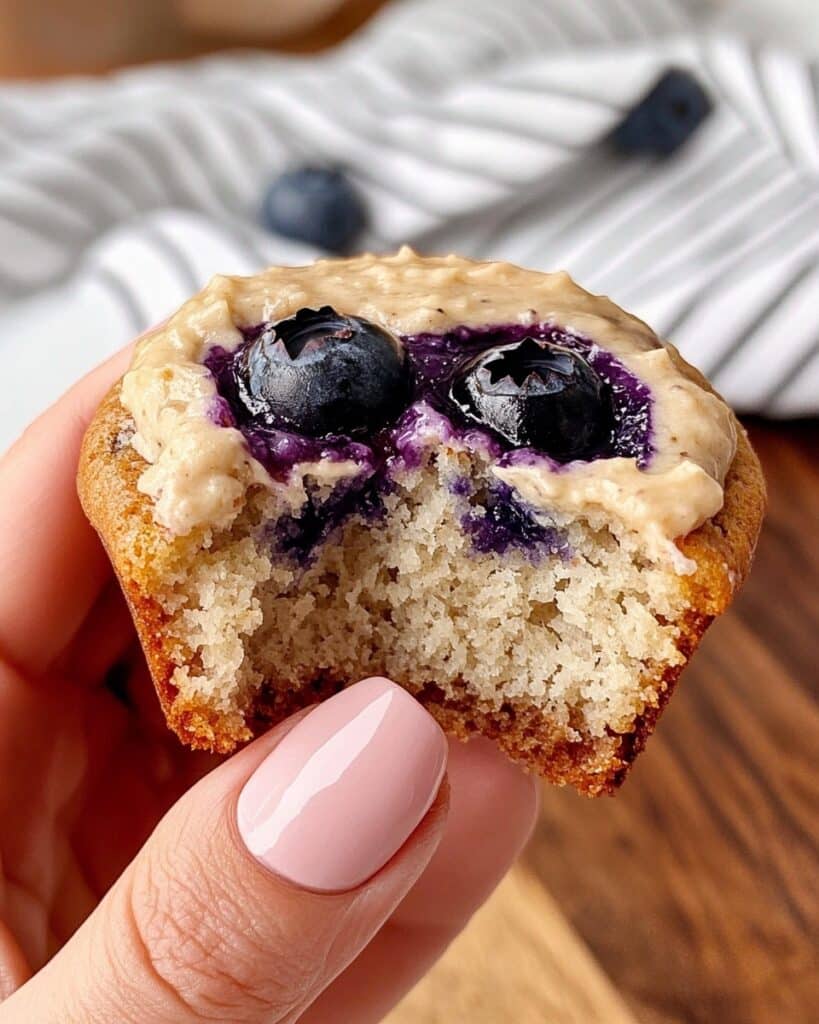 Blueberry Breakfast Buns with Almond Flour Dough and Yogurt Filling Recipe