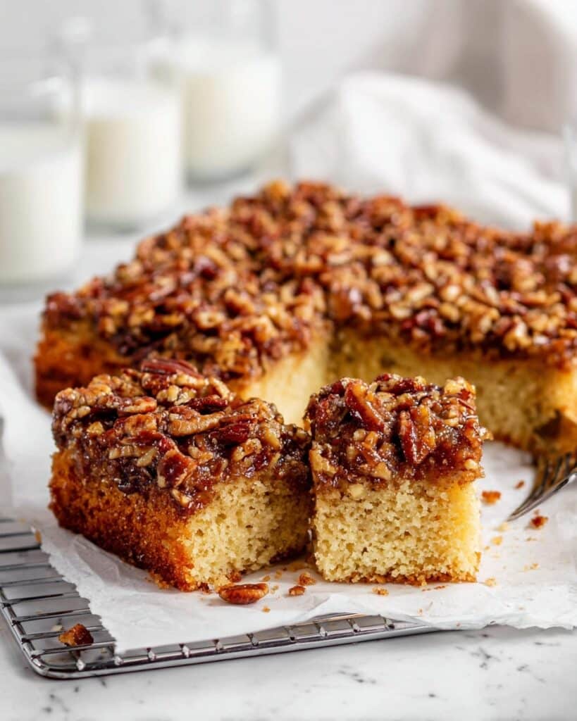 Pecan Upside-Down Cake Recipe