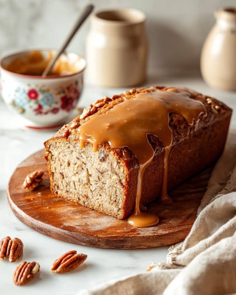 Rich Brown Butter Pumpkin Bread with a Salted Maple Glaze Recipe
