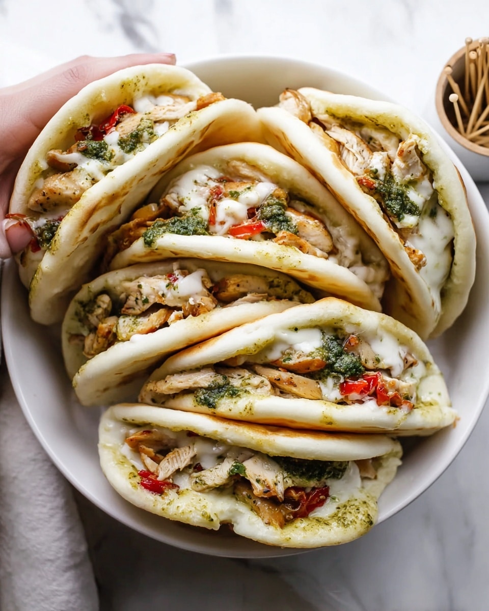 Chicken Pesto Pan Bread Recipe - Recipe Image