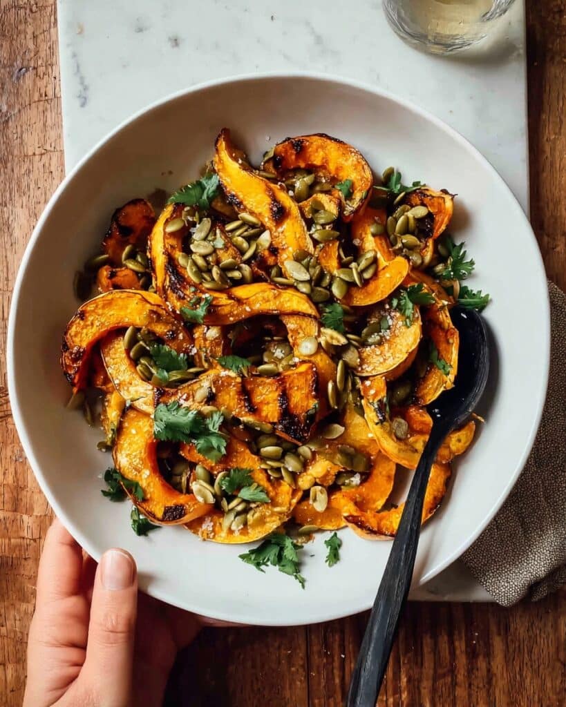 Roasted Delicata Squash with Brown Butter and Pepitas Recipe