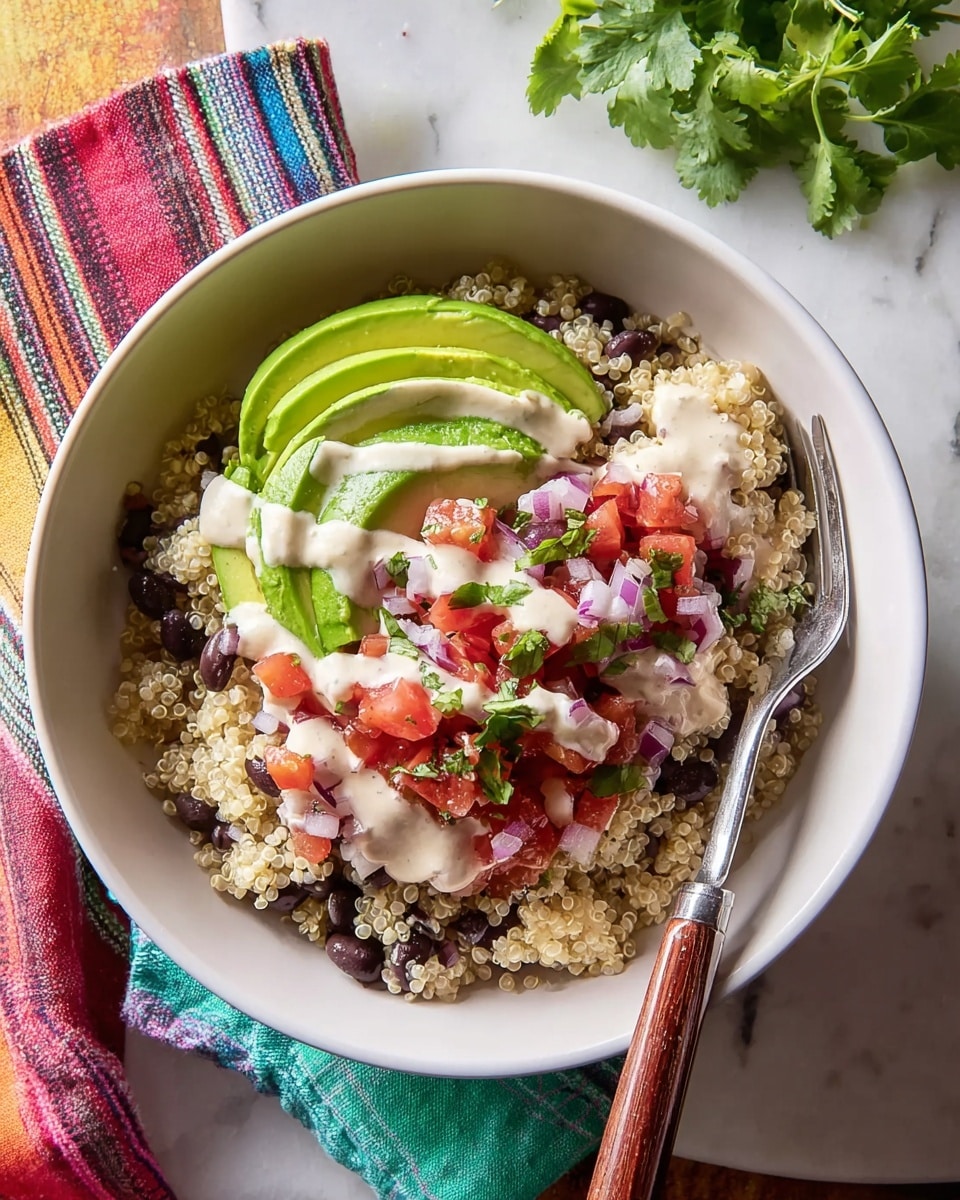 Quinoa Black Bean Burrito Bowls Recipe - Recipe Image