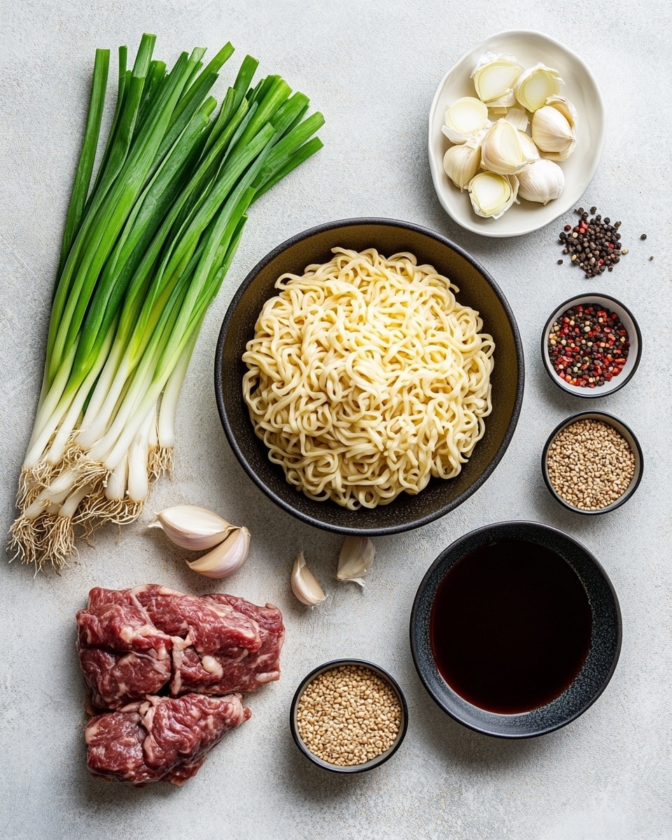 Easy Mongolian Ground Beef Noodles Recipe - Recipe Image