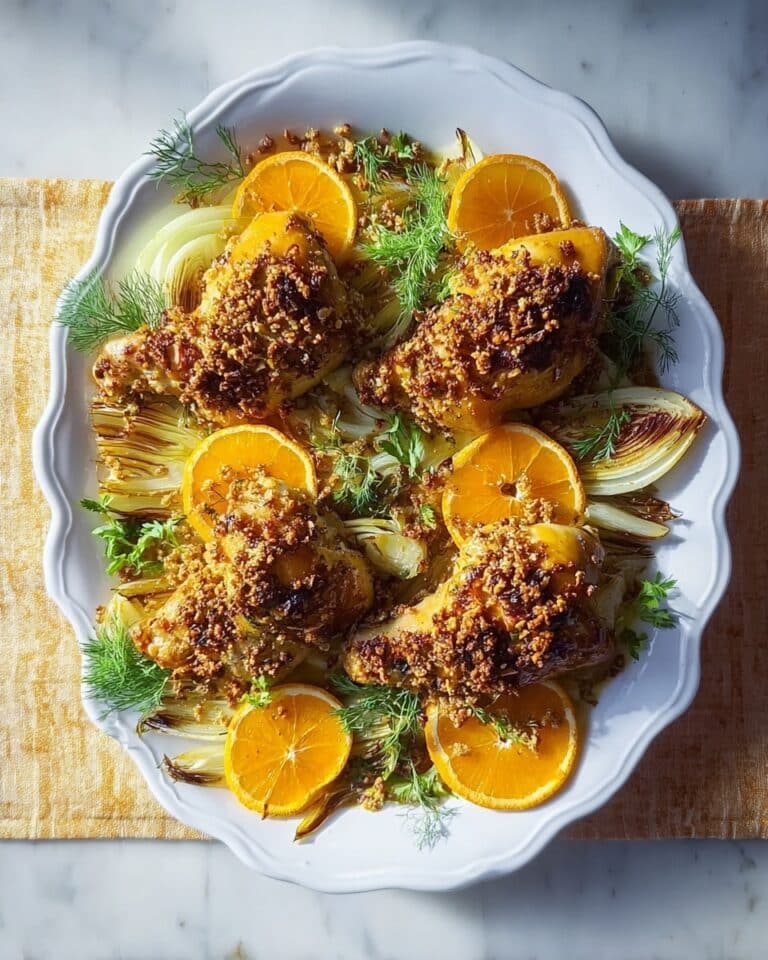 Orange Chicken with Fennel, Citrus, and Herb Marinade Recipe