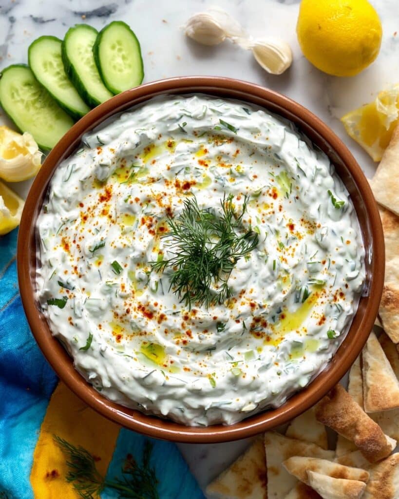 Classic Tzatziki Recipe with Greek Yogurt and Fresh Herbs Recipe