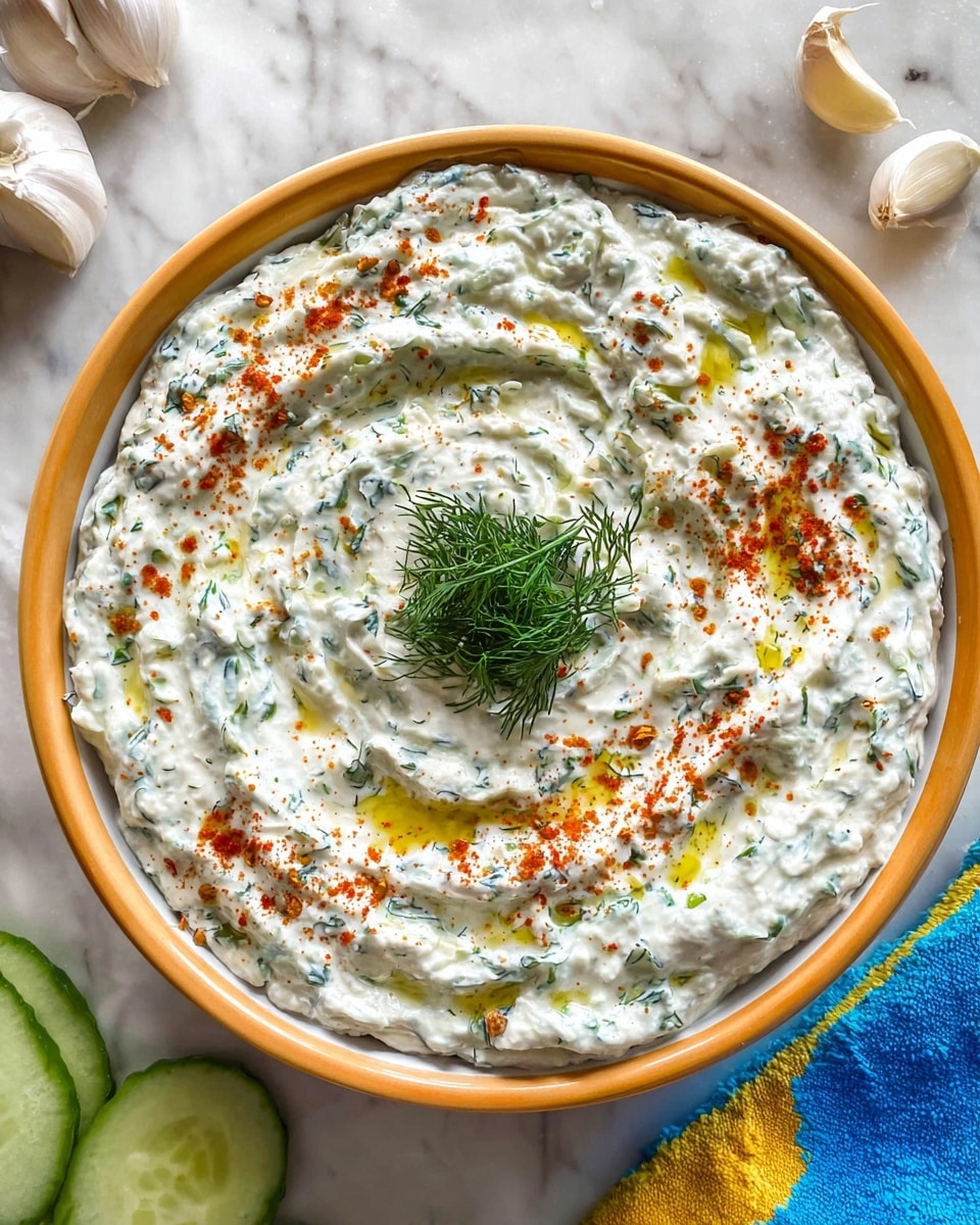 Classic Tzatziki Recipe with Greek Yogurt and Fresh Herbs Recipe - Recipe Image