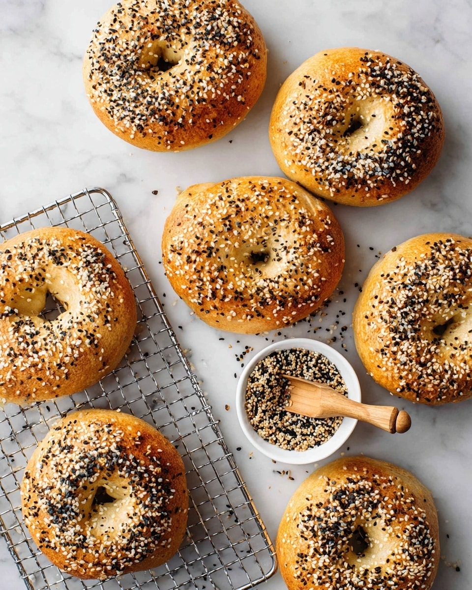 Homemade Bagels with Maple Syrup and Sea Salt Recipe