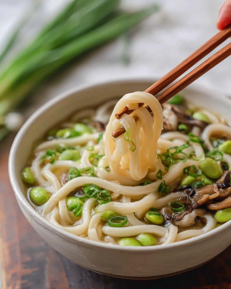 Udon Noodle Soup with Miso Broth Recipe