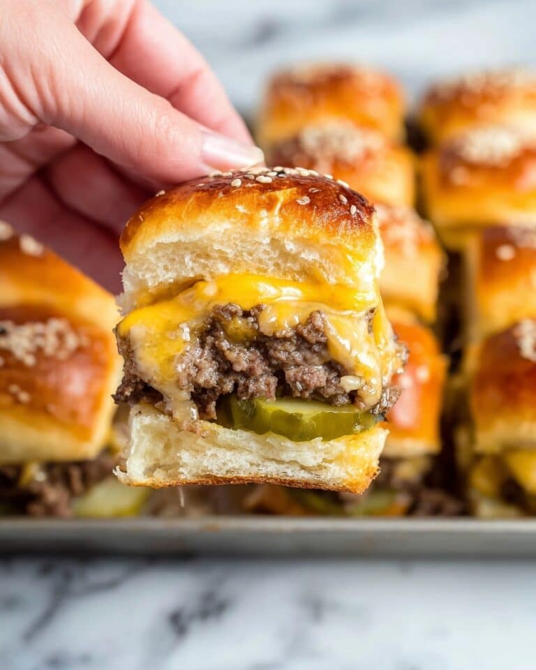 Hawaiian Roll Cheeseburger Sliders Recipe