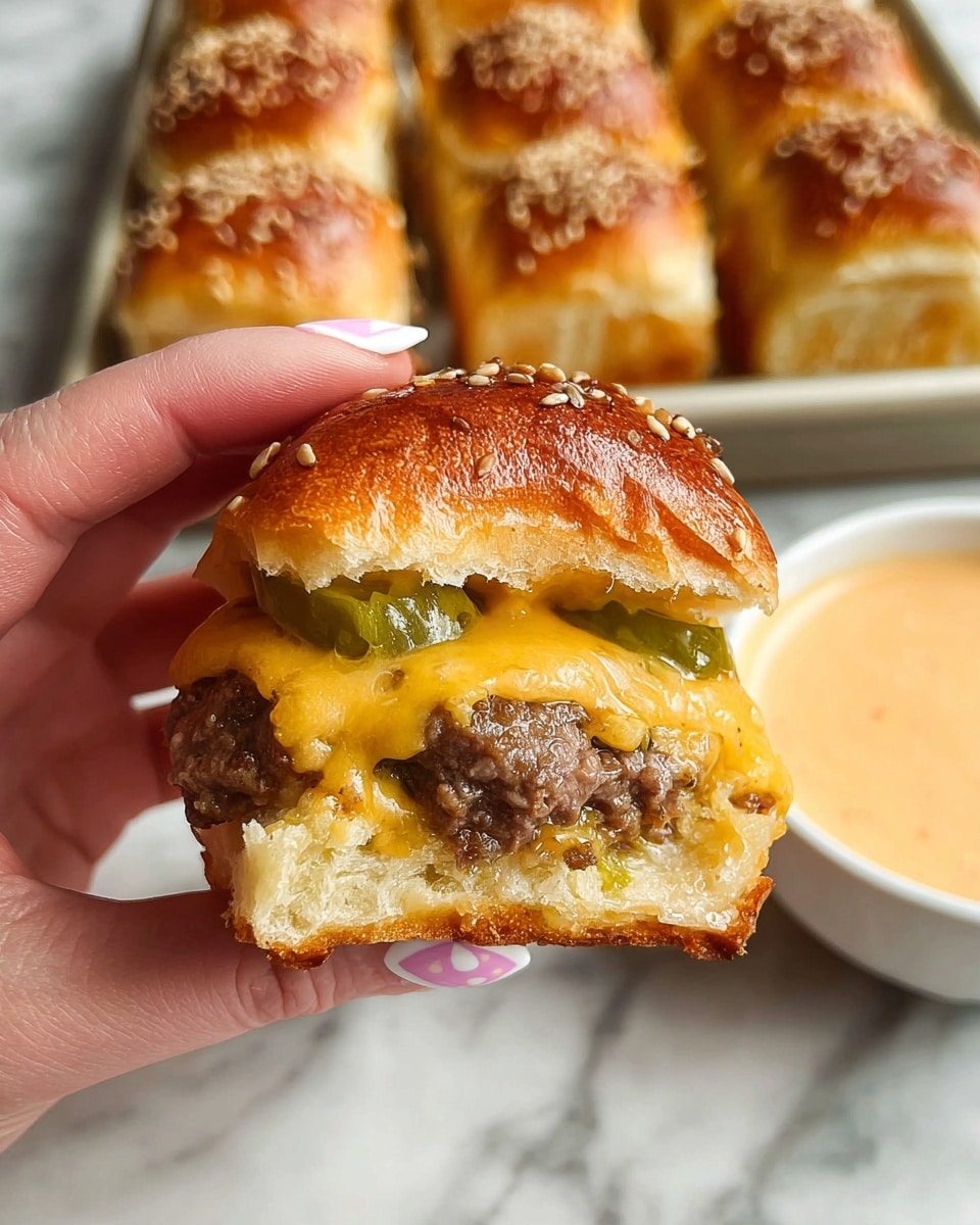 Hawaiian Roll Cheeseburger Sliders Recipe - Recipe Image