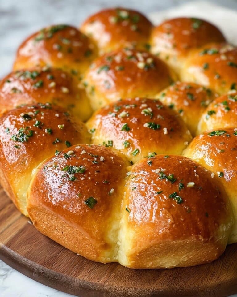 Easy Garlic Butter Dinner Rolls Recipe