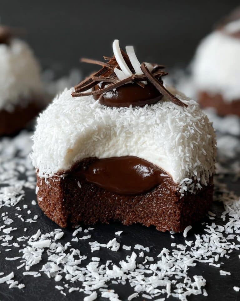 Coconut Dome with Chocolate Spread Recipe