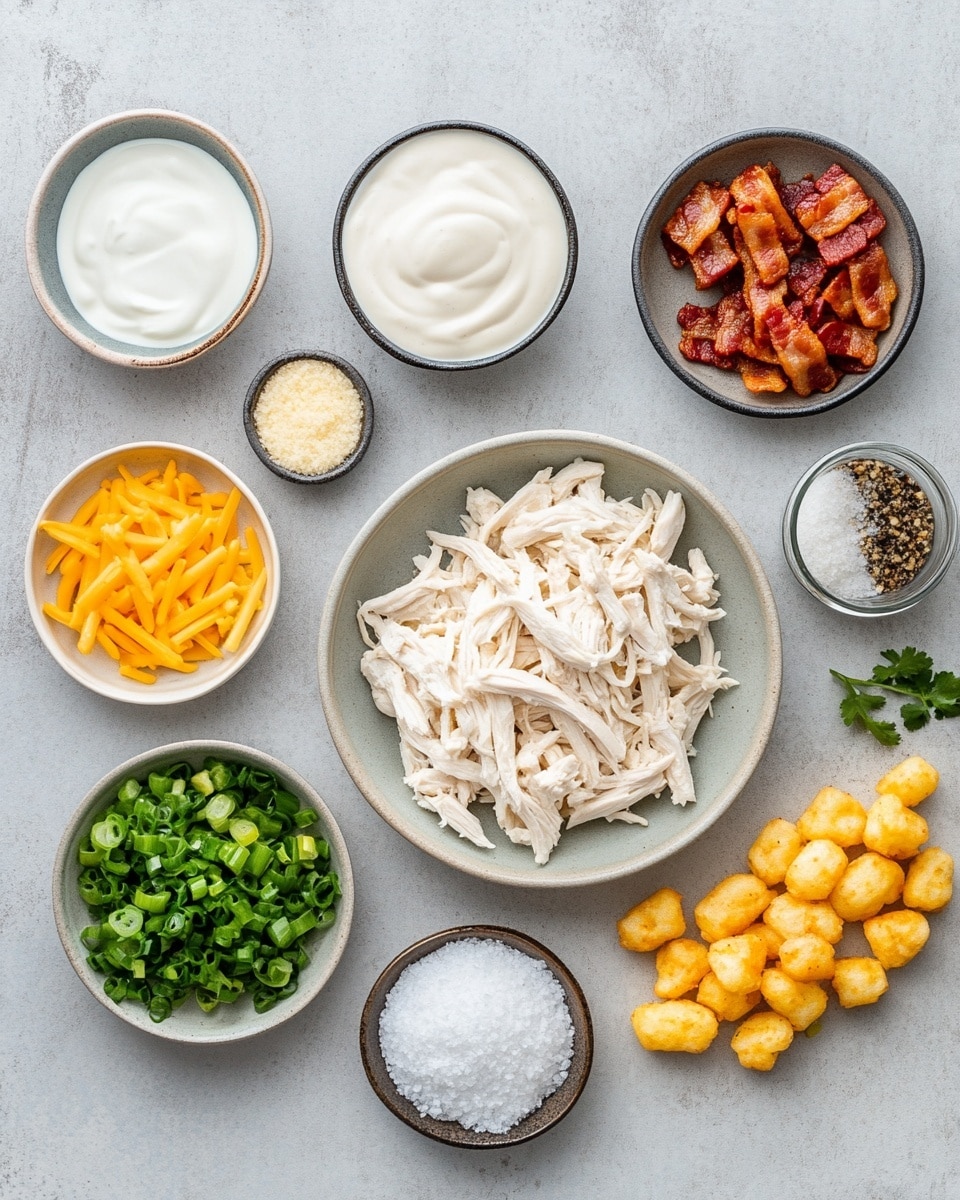 Chicken Bacon Ranch Tater Tot Casserole Recipe - Recipe Image