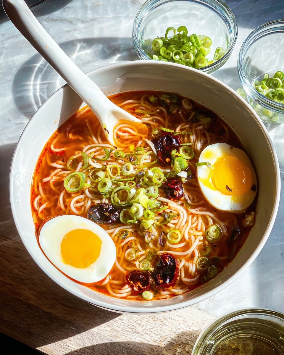 Spicy Gochujang Noodle Soup (10 Minutes) Recipe - Recipe Image