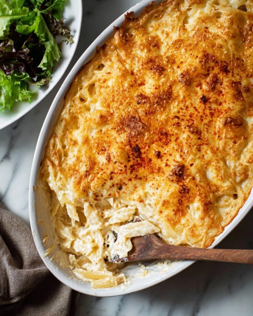 Creamy Noodles Romanoff Recipe