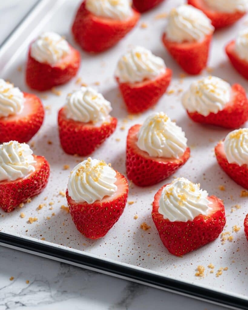Cheesecake Deviled Strawberries Recipe